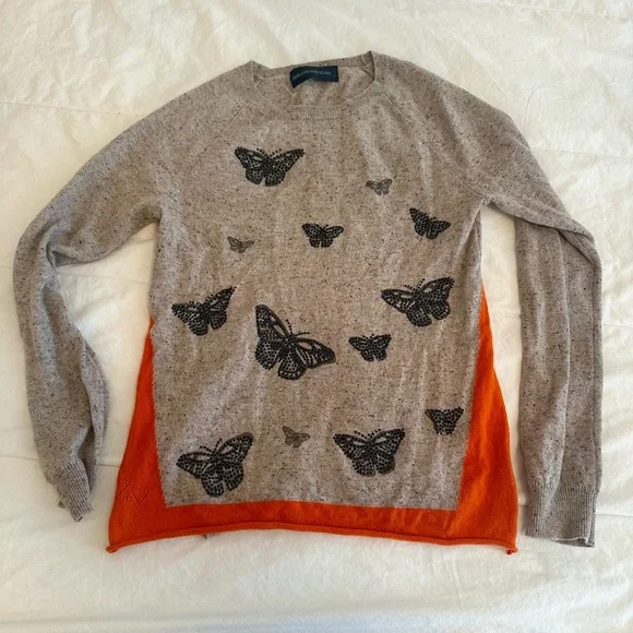 Zadig & Voltaire “Ana” 100% Cashmere Butterfly Sweater – Size M (ptp 17.5”-20”) - Picture 2 of 5